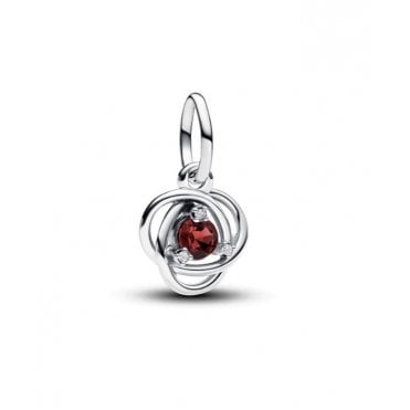 July Birthstone Eternity Circle Dangle Charm
