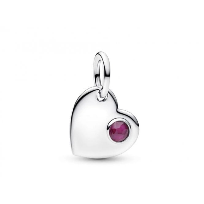 PANDORA July Heart Dangle Charm