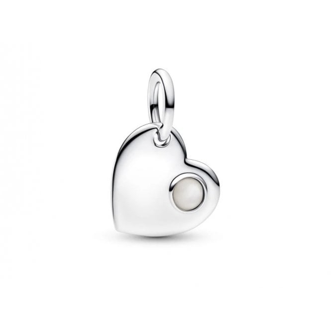 PANDORA June Heart Dangle Charm