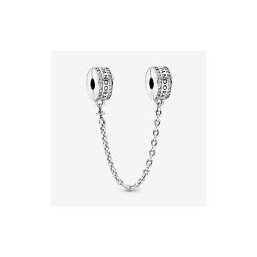Pandora Logo Safety Chain Clip Charm