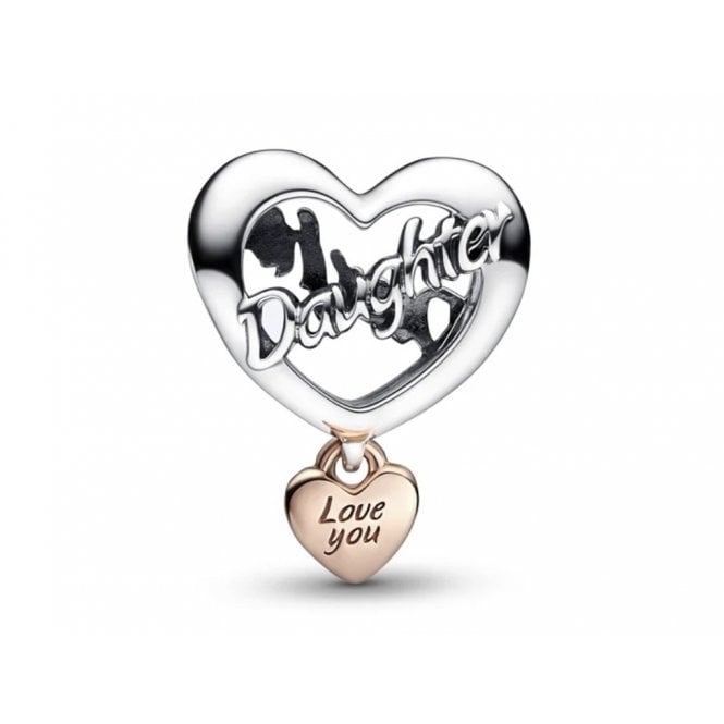 PANDORA Love You Daughter Heart Charm