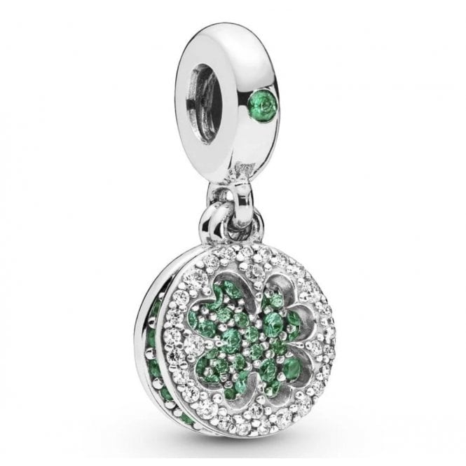 PANDORA Lucky Leaf Clover Dangle Charm