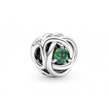 May Birthstone Eternity Circle Charm