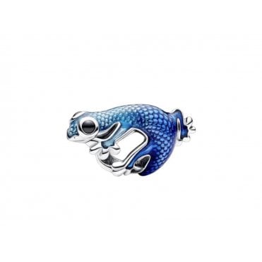 Metallic Blue Gecko Charm