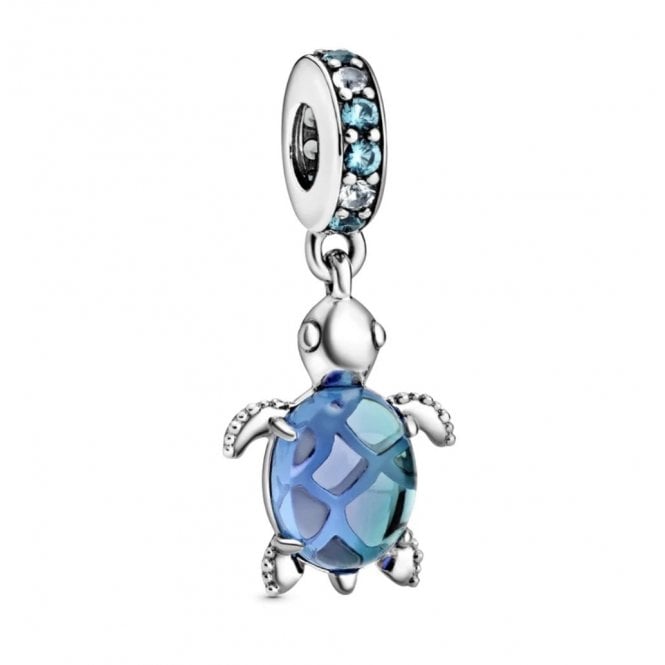 PANDORA Murano Glass Sea Turtle Dangle Charm