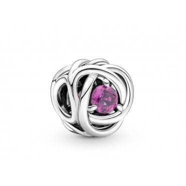 October Birthstone Eternity Circle Charm