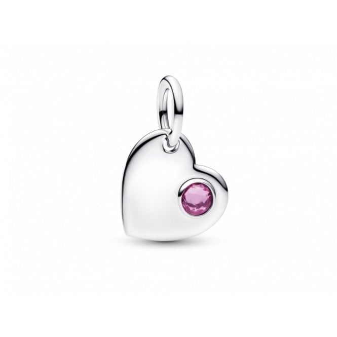 PANDORA October Heart Dangle Charm