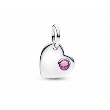 October Heart Dangle Charm