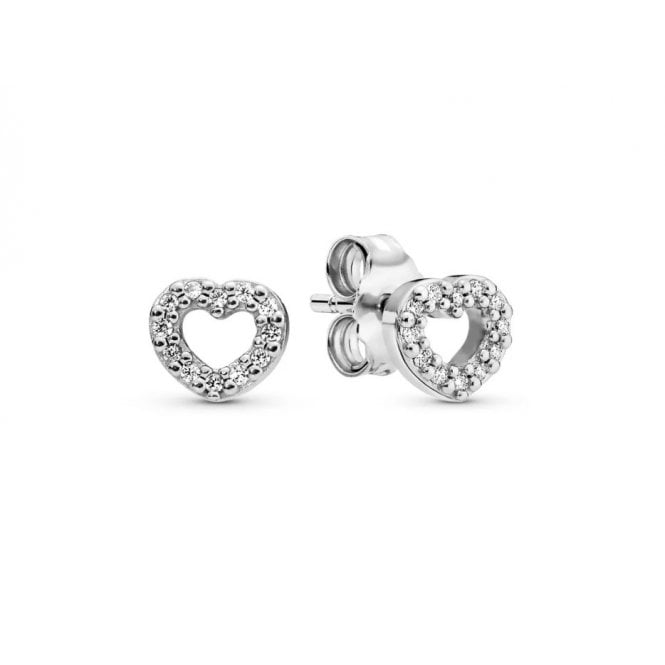 PANDORA Open Heart Stud Earrings