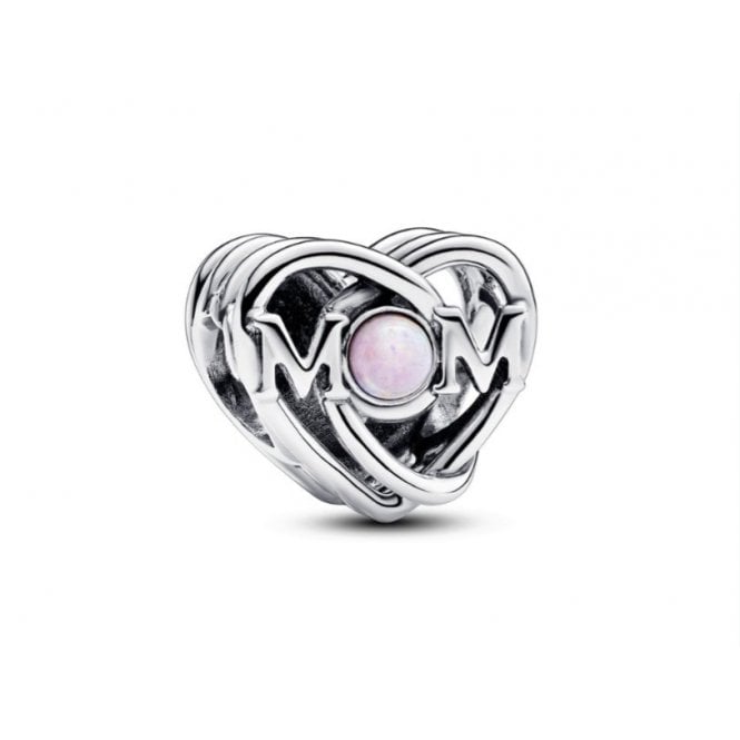 PANDORA Openwork Mum & Heart Charm