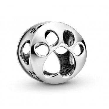 Openwork Paw Print Charm