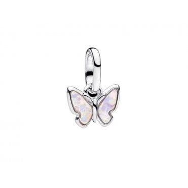 Pink Butterfly Mini Dangle Charm