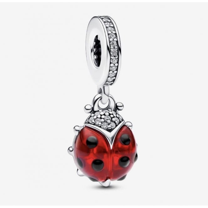 PANDORA Red Ladybird Dangle Charm