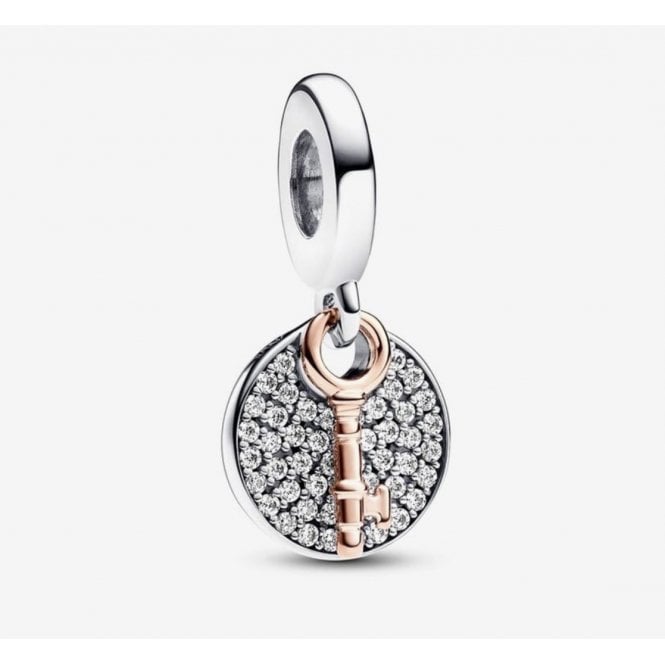 PANDORA Rose Gold Plated Key to Happiness Dangle Charm