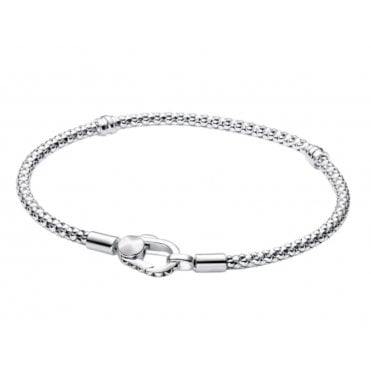 Pandora Silver Studded Chain Bracelet