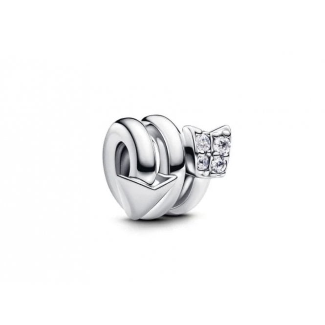 PANDORA Silver Twisting Arrow Charm