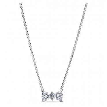 Pandora Sparkling Bow Necklace