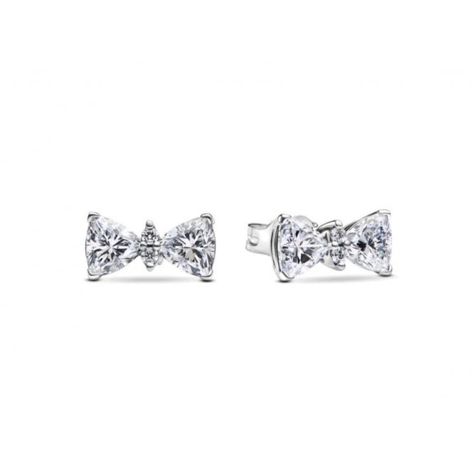 PANDORA Sparkling Bow Stud Earrings