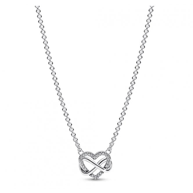 PANDORA Sparkling Infinity Heart Collier Necklace