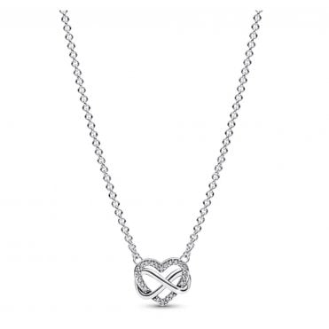 Pandora Sparkling Infinity Heart Collier Necklace