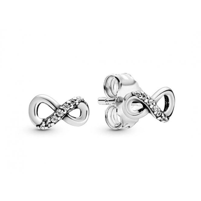 PANDORA Sparkling Infinity Stud Earrings