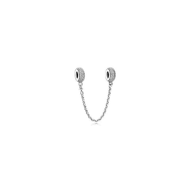 PANDORA Sparkling Pavé Safety Chain Charm