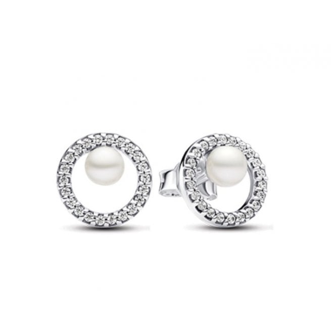 PANDORA Treated Freshwater Cultured Pearl & Pavé Collier Necklace