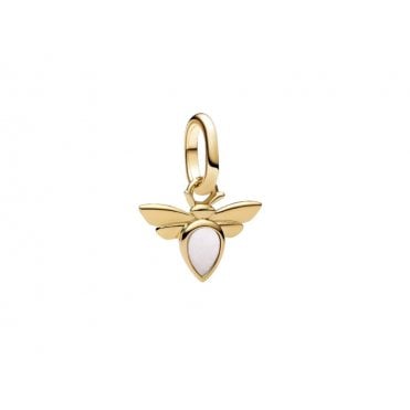 White Bee Mini Dangle Charm