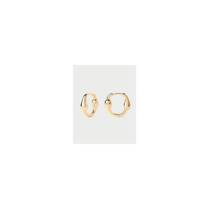 PDPAOLA Cycle Gold Plated Hoops