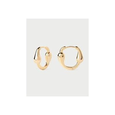 Cycle Gold Plated Hoops