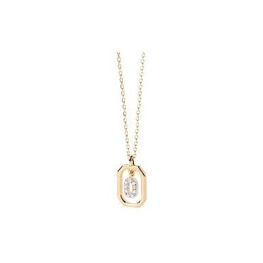 Gold Plated Mini Letter O Necklace