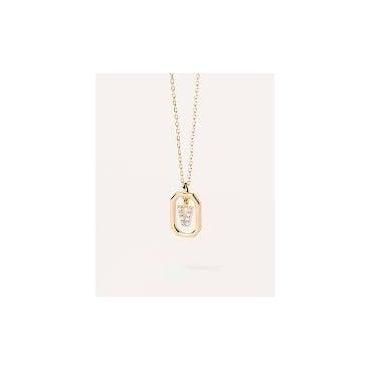 Gold Plated Mini Letter V Necklace