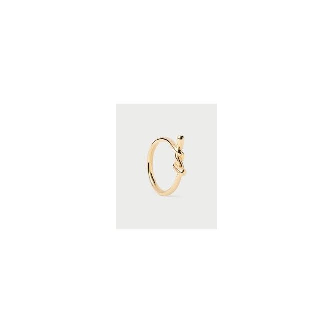 PDPAOLA Twist Gold Plated Ring
