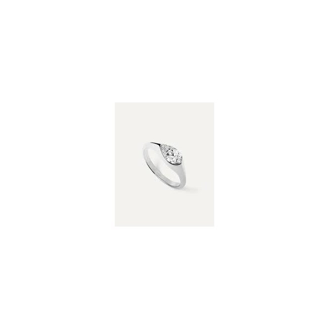 PDPAOLA Vanilla Stamp Silver Ring