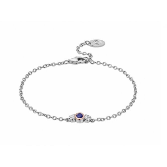 CLOGAU Royal ® Sterling Silver Diana Bracelet with Sapphire & Swarovski® Zirconia