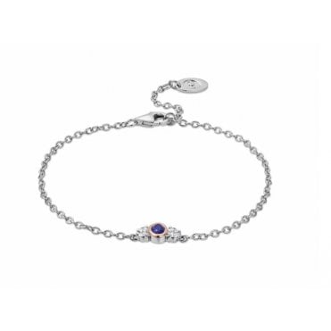 Royal Clogau® Sterling Silver Diana Bracelet with Sapphire & Swarovski® Zirconia