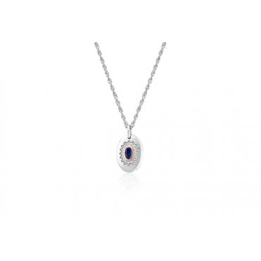 Royal Clogau®  Sterling Silver Diana Pendant with Sapphire & Topaz