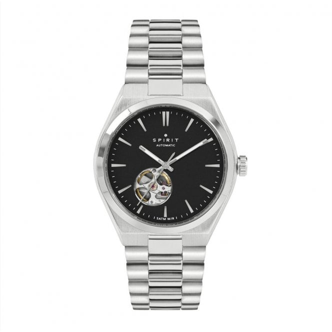 SPIRIT Automatic Black and Steel Bracelet Watch