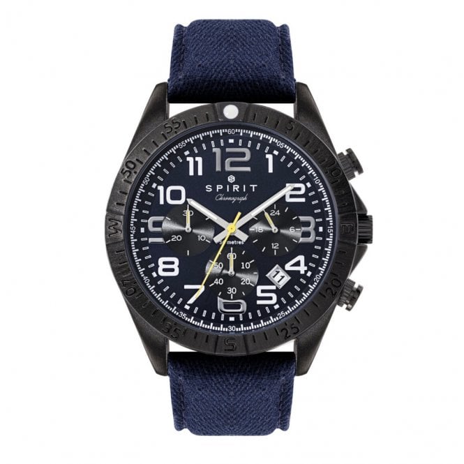 SPIRIT Chronograph Blue Canvas Strap Watch