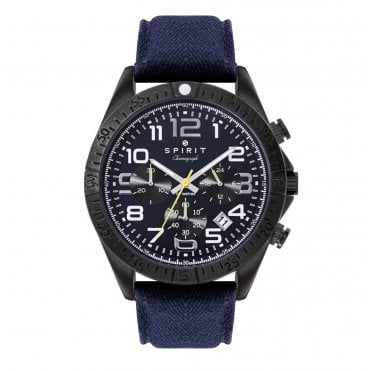 Spirit Chronograph Blue Canvas Strap Watch
