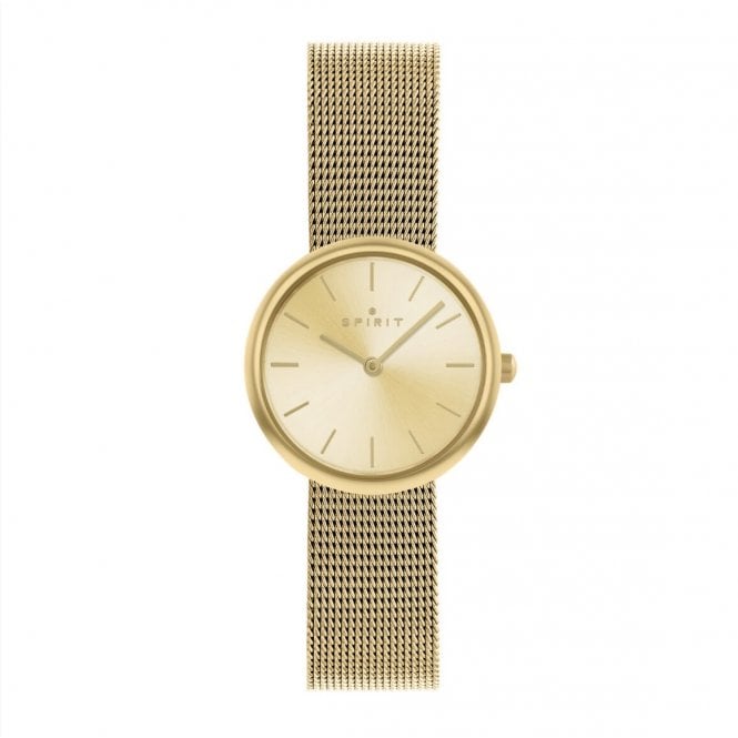 SPIRIT Gold Plated Mesh Bracelet Watch