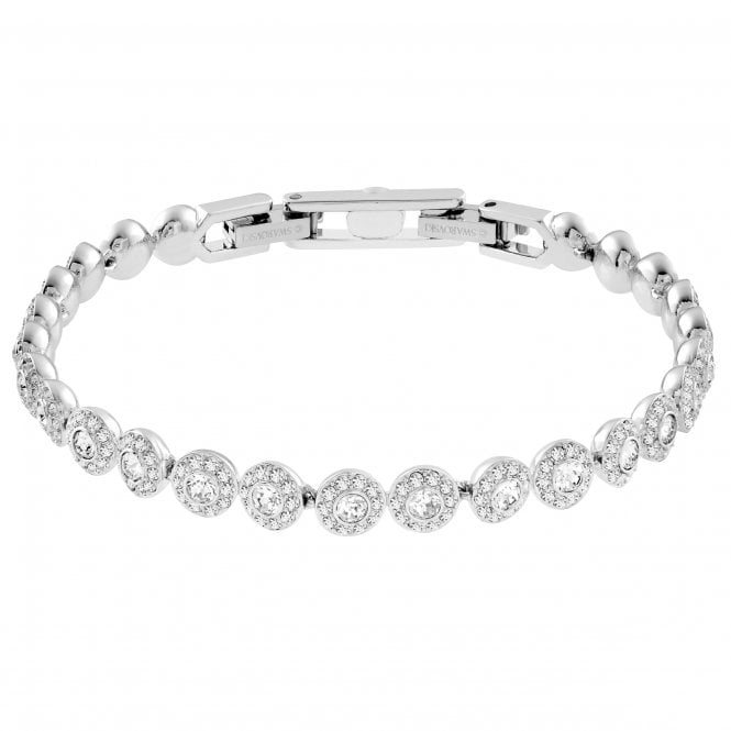 SWAROVSKI Angelic Bracelet, White, Rhodium plated