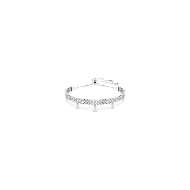 SWAROVSKI Ariana Grande x Crystal Pearl Round Cut Bracelet