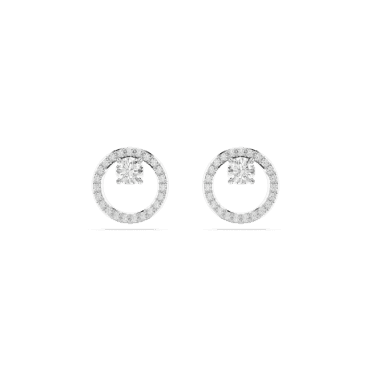 Constella White Stud Earrings