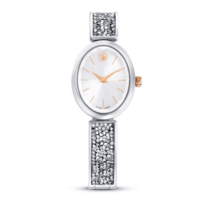 SWAROVSKI Crystal Rock White Stainless Steel Oval Watch