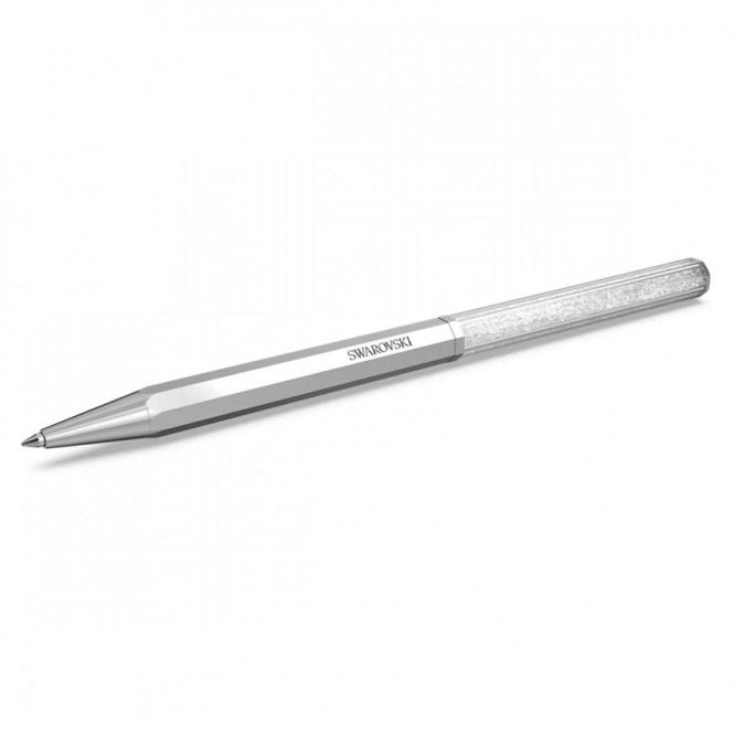 SWAROVSKI Crystalline Octagon Shape Silver Tone Ballpoint Pen
