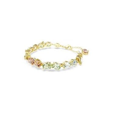 Gema Gold Multicoloured Mixed Cut Tennis Bracelet