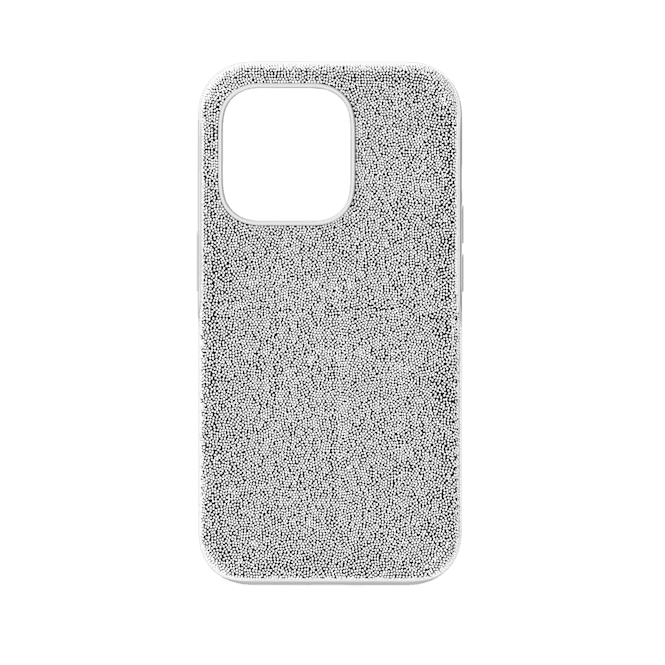 SWAROVSKI High smartphone case, iPhone® 14 Pro, Silver Tone.
