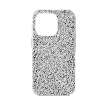 High smartphone case, iPhone® 14 Pro, Silver Tone.