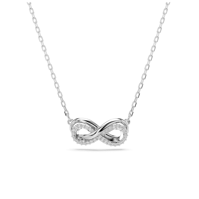 SWAROVSKI Hyperbola White Pavé Infinity Pendant